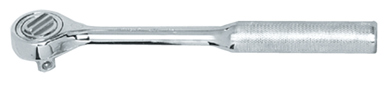 10-1/4" OAL - 1/2'' Drive - Round Head - Reversible Ratchet - Knurled Handle - Eagle Tool & Supply