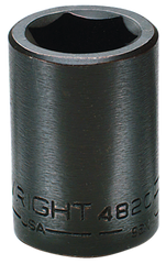 1-5/8 x 2-1/2" OAL - 3/4'' Drive - 6 Point  - Standard Impact Socket - Eagle Tool & Supply