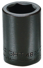 46mm x 1-3/4" OAL - 3/4'' Drive - 6 Point - Metric Impact Socket - Eagle Tool & Supply