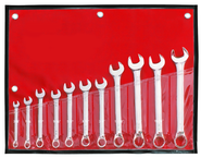 11 Piece - 12 Point - 3/8; 7/16; 1/2; 9/16; 5/8; 11/16; 3/4; 13/16; 7/8; 15/16 & 1" - Combination Wrench Set - Eagle Tool & Supply