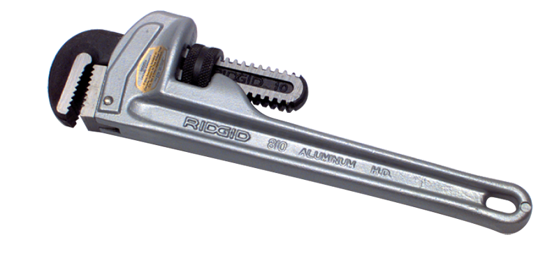 2-1/2" Pipe Capacity - 18" OAL - Aluminum Pipe Wrench - Eagle Tool & Supply