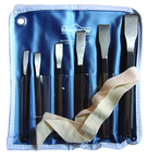 6 Piece Chisel Set -- 1/4 to 3/4'' Diameter - Eagle Tool & Supply