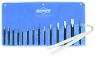 14 Piece Punch & Chisel Set -- #14RC; 1/8 to 3/16 Punches; 7/16 to 7/8 Chisels - Eagle Tool & Supply