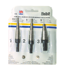 3 Pc. HSS Unibit Step Drill Set - Eagle Tool & Supply