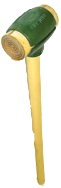 Rawhide Face Sledge Hammer -- 8 lb--36'' Hickory Handle--2-3/4'' Head Diameter - Eagle Tool & Supply