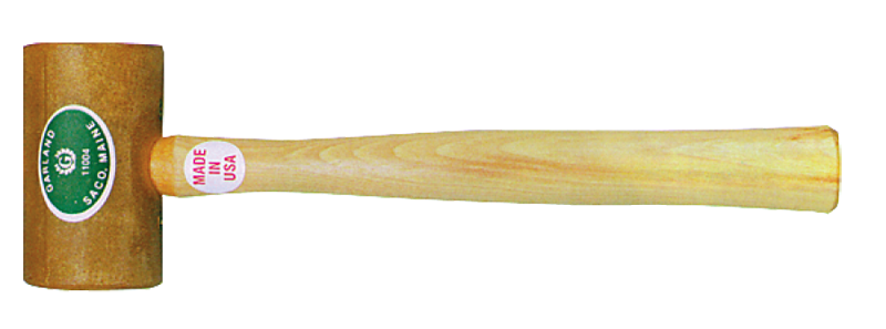 Garland Rawhide Mallet -- 6 oz; Hickory Handle; 1-1/2'' Head Diameter - Eagle Tool & Supply