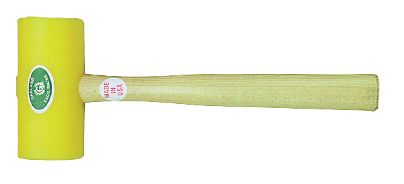 Garland Plastic Mallet -- 19 oz; Hickory Handle; 2-1/2'' Head Diameter - Eagle Tool & Supply