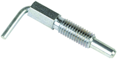 Lever Type Plunger 1/2-13, Locking, Zinc Plated Clear Chromate Finish - Eagle Tool & Supply