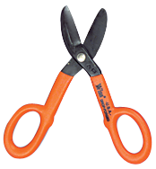 1-3/4'' Blade Length - 7'' Overall Length - Straight Cutting - Straight Patter Snips - Eagle Tool & Supply