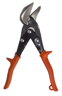 1-3/8'' Blade Length - 9-1/4'' Overall Length - Left Cutting - Metalmaster Offset Snips - Eagle Tool & Supply