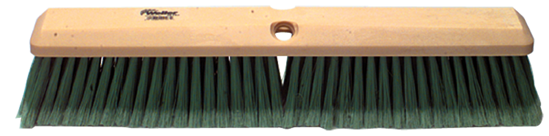 24' - Yellow Medium Perma Sweep Broom With Handle - Eagle Tool & Supply