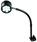 7 LED Spot Light  Dimmable  17" Flexible Gooseneck Arm  Direct Mount - Eagle Tool & Supply