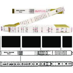 6FT X 5/8" BRICK MASONS WOOD RULE - Eagle Tool & Supply