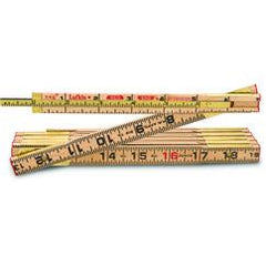 8 FTX5/8" WOOD RULE W/6" SLIDE RULE - Eagle Tool & Supply