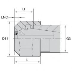 LNHAB ER20M COOLANT LOCKNUT - Eagle Tool & Supply