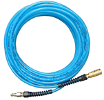 #PFE40504T - 1/4 MPT x 50 Feet - Light Blue Thermoplastic - 2 Fitting(s) - Air Hose - Eagle Tool & Supply