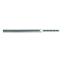 .8mm Dia. - 75mm OAL - Extra Reach - Ball Nose-AD-Carbide End Mill - 3FL - Eagle Tool & Supply