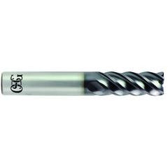 1/2 x 1/2 x 1-1/4 x 3-1/2 5Fl .015 C/R Carbide End Mill - TiALN - Eagle Tool & Supply