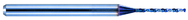 1.1mm Dia. - X 47mm OAL Carbide Micro Drill -Aqua Coated - Eagle Tool & Supply