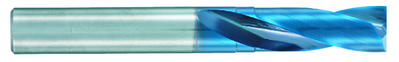 0.5625 Dia. - X 105mm OAL - Stub-Carbide-Drill-Aqua EX Coated - Eagle Tool & Supply