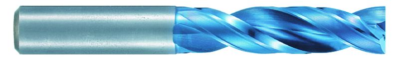 4.2mm Dia. - X 80mm OAL - 3XD-Carbide-Drill-Aqua EX Coated - Eagle Tool & Supply