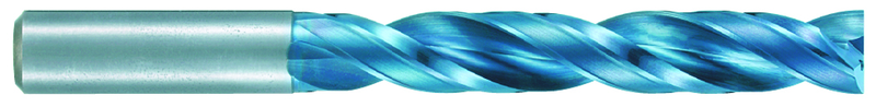 7.8mm Dia. - X 110mm OAL - 5XD-Carbide-Drill-Aqua EX Coated - Eagle Tool & Supply