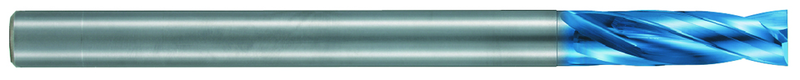 4mm Dia. - X 100mm OAL - 10XD-Carbide-Drill-Aqua EX Coated - Eagle Tool & Supply