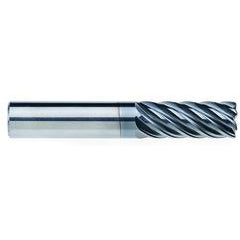 20mm Dia. - 42mm LOC - 104mm OAL - 1mm CR 7FL Carbide End Mill - AlCrNx - Eagle Tool & Supply