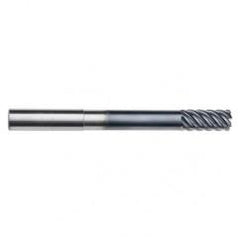 5/8" Dia. - 1-1/8" LOC - 4" OAL - .030 Radius 6 FL Carbide End Mill-Uncoated - Eagle Tool & Supply