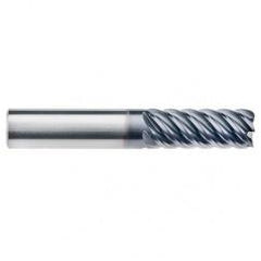 1/2" Dia. - 1-1/4" LOC - 3" OAL - .030 Radius 6 FL Carbide End Mill-AlTiN-x - Eagle Tool & Supply