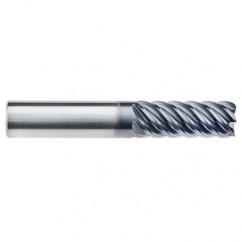 3/4" Dia. - 2-5/8" LOC - 5" OAL - 6 FL Carbide End Mill-AlTiN-x - Eagle Tool & Supply