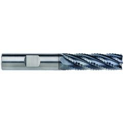 16mm Dia. - 50mm LOC - 108mm OAL - 1mm CR 6FL Carbide End Mill - AlCrNx - Eagle Tool & Supply