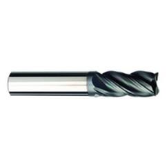 1/2 Dia. x 3 Overall Length 4-Flute Square End Solid Carbide SE End Mill-Round Shank-Center Cut-AlCrN-X - Eagle Tool & Supply