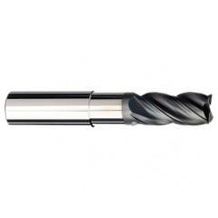 1 Dia. x 4 Overall Length 4-Flute .060 C/R Solid Carbide SE End Mill-Round Shank-Center Cut-AlCrN-X - Eagle Tool & Supply