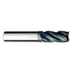 5/16 Dia. x 2 Overall Length 4-Flute .015 C/R Solid Carbide SE End Mill-Round Shank-Center Cut-AlCrN-X - Eagle Tool & Supply
