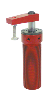 Round Threaded Body Pneumatic Swing Cylinder - #8415 .50'' Vertical Clamp Stroke - With Arm - RH Swing - Eagle Tool & Supply