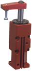 Round Threaded Body Pneumatic Swing Cylinder - #8216 .50'' Vertical Clamp Stroke - With Arm - LH Swing - Eagle Tool & Supply