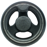 Cast Iron Handwheel (No Holes) - 8'' Wheel Diameter; 1-21/32'' Hub Diameter - Eagle Tool & Supply