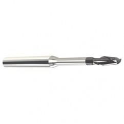 .020 Dia. - .030 LOC - 1-1/2" OAL - .002 C/R 2 FL Carbide End Mill with 1/4 Reach-Nano Coated - Eagle Tool & Supply