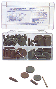 #777 Resin Bonded Rubber Kit - Introductory - Various Shapes - Equal Assortment Grit - Eagle Tool & Supply