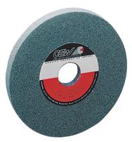 7 x 1 x 1-1/4'' - Silicon Carbide (GC) 80-I Type 5 (3 x 1/2) Surface Grinding Wheel - Eagle Tool & Supply