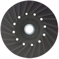 7" - Smooth Bore - Spiral Pattern - Polymer Backing Plate For Resin Fibre Disc Without Nut - Eagle Tool & Supply