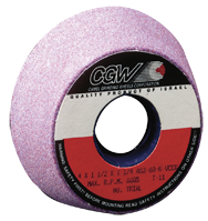 4/3 x 1-1/2 x 1-1/4" - Aluminum Oxide (PA) / 60K Type 11 - Tool & Cutter Grinding Wheel - Eagle Tool & Supply