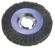 6" Diameter - 2" Arbor Hole - 120 SC Abrasive Nylon Straight Wheel - Eagle Tool & Supply