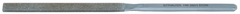 4'' Diamond Length - 8-1/2'' OAL (9.7mm) - Fine Grit - 3 Square Diamond Heavy Duty File - Eagle Tool & Supply