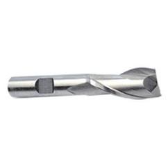 14mm Dia. x 3-1/8 Overall Length 2-Flute Square End M-42 Cobalt SE End Mill-Round Shank-Center Cut-Uncoated - Eagle Tool & Supply