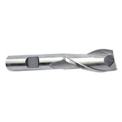 14mm Dia. x 3-1/8 Overall Length 2-Flute Square End M-42 Cobalt SE End Mill-Round Shank-Center Cut-Uncoated - Eagle Tool & Supply