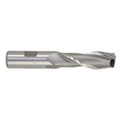 1-1/2 Dia. x 8-1/2 Overall Length 2-Flute Square End High Speed Steel SE End Mill-Round Shank-Center Cut-Uncoated - Eagle Tool & Supply