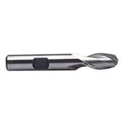3/4'' Dia. - 3-7/8'' OAL - Uncoated M-42 Cobalt - Ball End SE EM - 2 FL - Eagle Tool & Supply