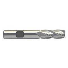 1 Dia. x 3-7/8 Overall Length 4-Flute Square End M-42 Cobalt SE End Mill-Round Shank-Center Cut-Uncoated - Eagle Tool & Supply